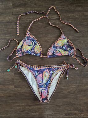 OndaDeMar Paisley String Bikini L